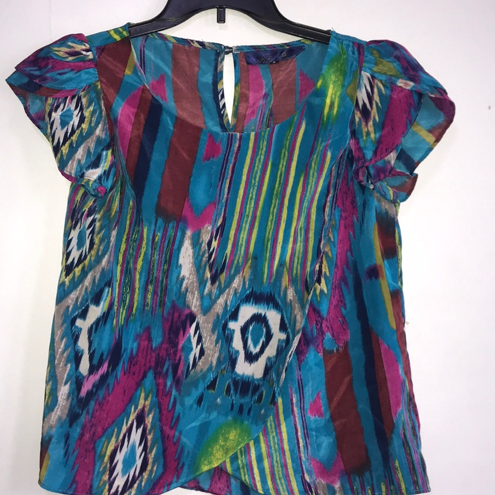 Blue rain blouse size small